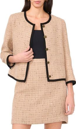 Vince Camuto Front Button Blouson Jacket in Camel at Nordstrom, Size 10