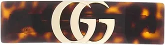 Gucci Pinza para el pelo con Double G - Accessories - Mujer - Marr&oacute;n - ONE SIZE