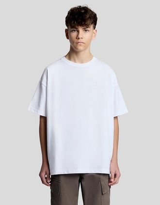 Lyle & Scott Lyle And Scott Mens Heavy Weight Relaxed T-Shirt - White - Size: 14/15 y