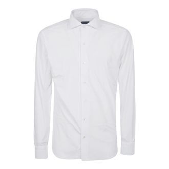 Barba Neck Shirt - Heren - Zakelijke Overhemden - Wit - 3XL - Katoen - Overhemden