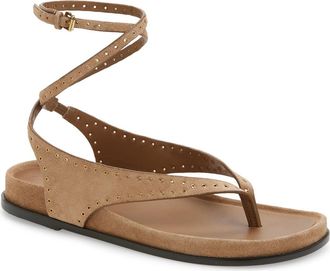 Madewell The Eleni Ankle Strap Sandal in Tawny Khaki at Nordstrom Rack, Size 10.5