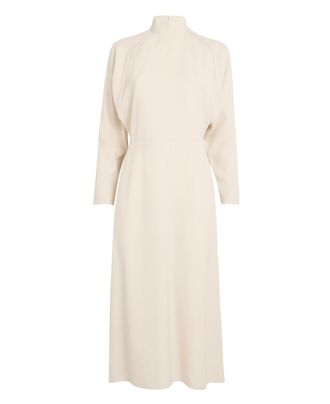 Agnona Batwing-Sleeve Midi Dress Size S