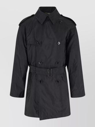 Burberry trench coat double breasted belted waist