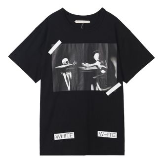 Off-white Caravaggio T-Shirt Black White AU1001-03-05