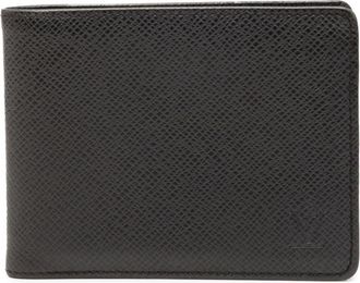 Louis Vuitton Black Noir Leather Wallet (Bi-Fold) (Pre-Owned)