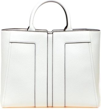 Elisabetta Franchi Large Tote Bag - female - Elisabetta Franchi - Shopping Bags - White - ONE SIZE - Bags