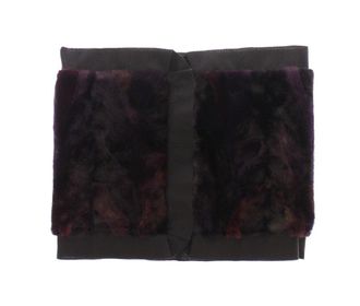 Dolce & Gabbana Womens Purple Mink Fur Scarf Foulard Neck Wrap