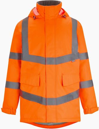Regatta Mens Regatta Mens Pro Contract Dover Hi-Vis Parka - Orange - Size: 48/Regular