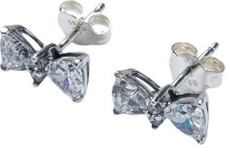Pandora Sprankelende Strik Oorbellen - Dames - Oorbellen - Grijs - ONE Size - Accessoires