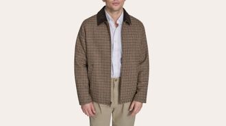 Dockers Wool Blend Jacket with Corduroy Collar