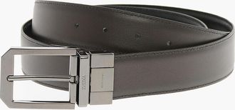 Ermenegildo Zegna Cintura in Pelle con Fibbia in Metallo Ermenegildo Zegna