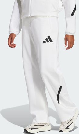 adidas Womens Z.N.E. Barrel Pants - White & Black Recycled Material - Size Medium (Short)