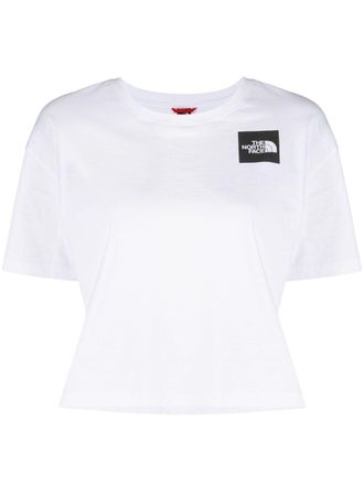 The North Face logo patch cotton T-shirt - women - Cotton - S - White
