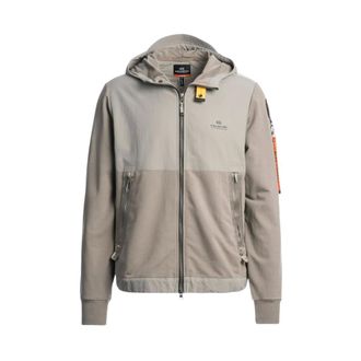 Parajumpers Zip-throughs, male, Beige, Size: 2XL Trident Hooded Fleece