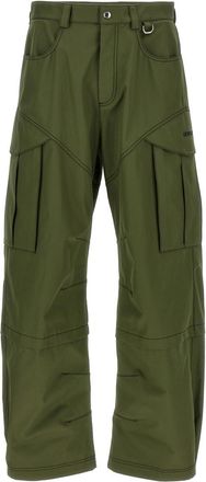 Off-white Green Arr Cot Straight Cargo pants