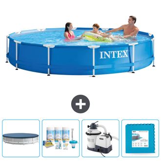 Intex Piscina Con Estructura Redonda - 366x76 Cm - 7-piezas Scb60