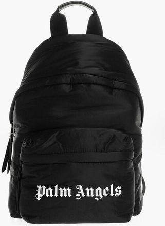 Palm Angels Solid Color Backpack with Lettering Print size Unica