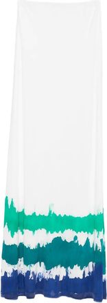 Faliero Sarti Gonna con fantasia tie dye - Bianco