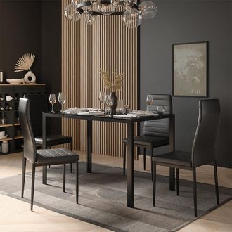 Vicco Mesa De Comedor Grand, Negro/negro, 120 X 70 Cm, Vicco