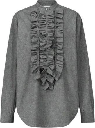 Laurence Bras Overhemden, Dames, Grijs, S, Tops