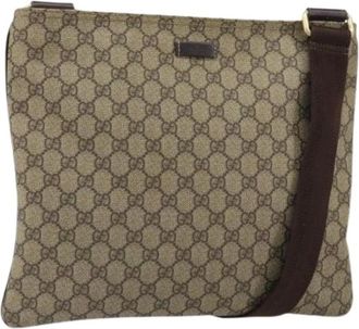 Gucci Pre-owned Cross Body Bags, female, Beige, Size: ONE SIZE Pre-owned Plastic Cross Body Bag