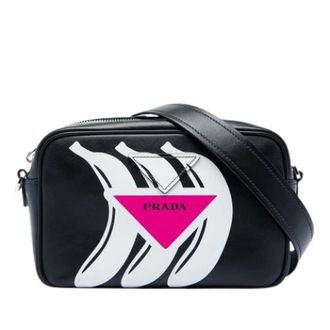 Prada Pre-owned Vintage Crossbody Bag - Dames - Pre-owned - Zwart - Maat: ONE Size Leer