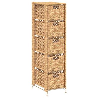 vidaXL Unidad De Almacenaje Con 5 Cestas 25,5x37x10 Cm Jacinto De Agua Vidaxl