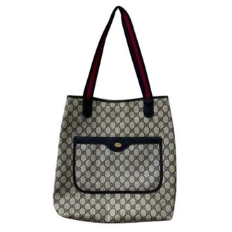 Gucci Pre-owned Tote Bags, female, Multicolor, Size: ONE SIZE Pre-owned GG Plus Old Shearling Line Tote Bag