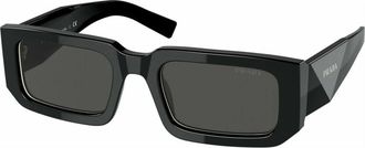 Prada Symbool Zonnebril - Heren - Zonnebrillen - Zwart - 53 MM - Accessoires