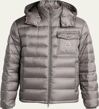 Moncler Mens Hood Logo Puffer Jacket