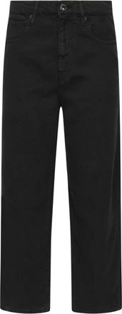 Pinko Wide Leg Denim Jeans - Dames - Regular Fit Jeans - Zwart - W28 - Denim - Jeans