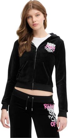 Juicy Couture Republic Robyn - Dames - Vesten met rits - Zwart - M - Katoen - Hoodies & sweatvesten