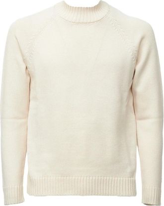 Zanone Jersey de cuello alto Lupo Rag - Knitwear - Hombre - Blanco - 3XL