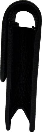 Gucci Pre-owned Womens Dollar Interlocking G Wallet on Chain in Black Calf Leather - One Size