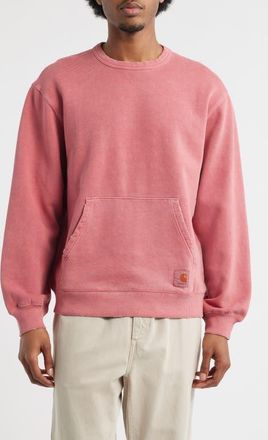 Carhartt Work in Progress Torion Distressed Sweatshirt in Marsala (Grind Wash) at Nordstrom, Size Xx-Large