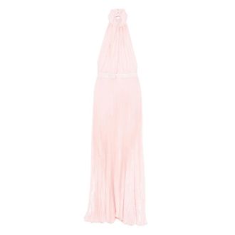 L&rsquo;Id&eacute;e Eden Halterneck Pleated Gown