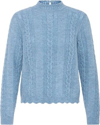 Ichi Su&eacute;ter Povoke - Knitwear - Mujer - Azul - 2XL