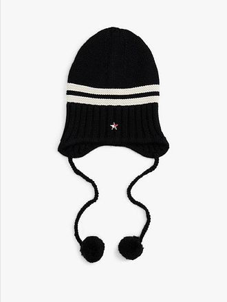 Tommy Hilfiger Gorro Tommy Girl de rayas con pomp&oacute;n