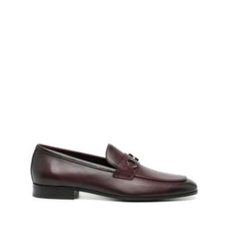 Ferragamo Loafers, male, Red, Size: 6 1/2 US Gancini Ornament Loafer