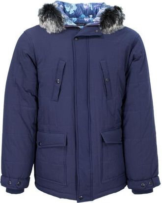Lords of Harlech Duffy Quilted Ripstop Parka Jacket in Navy at Nordstrom, Size Xx-Large