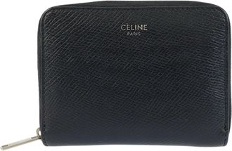 Celine Black Leather Coin Purse/Coin Case (Pre-Owned)