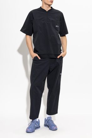 Oakley T-shirt With Embroidered Logo, Mens, Black