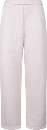Max Mara Wijde broek - Dames - Wijde Broeken - Bruin - L - Broeken