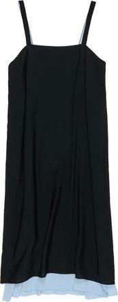 Bimba & Lola square-neck layered midi dress - Black