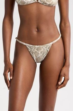 Good American Perfect Fit Bikini Bottoms in Snake Print at Nordstrom Rack, Size X-Large