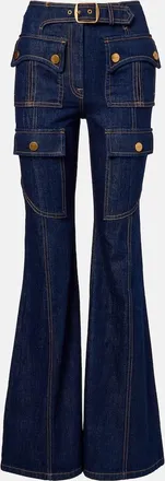 Zimmermann Luna belted flared jeans