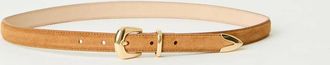 B-Low The Belt Womens Leo Suede Belt In Camel Gold