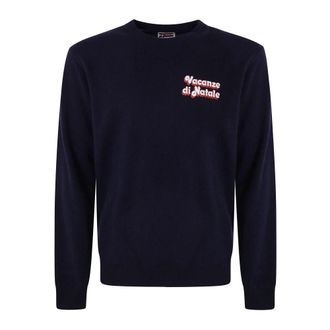 MC2 Saint Barth Crewneck Heron Light - Heren - Truien - Blauw - Maat: M Wol