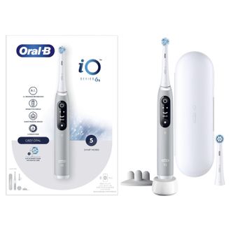 Braun Oral-b Io 6s Adulto Cepillo Dental Vibratorio Gris, Blanco