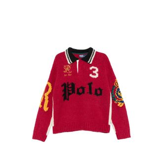 Ralph Lauren Logo-intarsia Ribbed-knit Polo Shirt